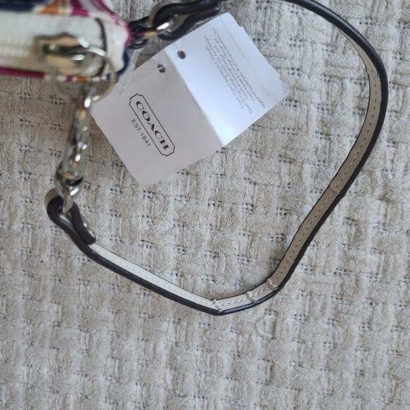 Coach Multicolor Satin Wristlet No.F49579 NWT - Picture 12 of 13